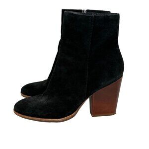 Kork Ease Petra Suede Ankle Boots Bootie Size 10‎ Black Cushion Wedge Heel  Boho